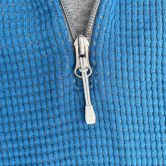 Storm Creek Women’s Blue Size M 1/2 Zipped Pull Over Sweater Cotton Blend Warm - Picture 6 of 8